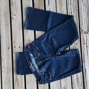 0 Regular Dark Wash Sweetheart Bootcut Denim Jeans Old Navy No Holes Distressing